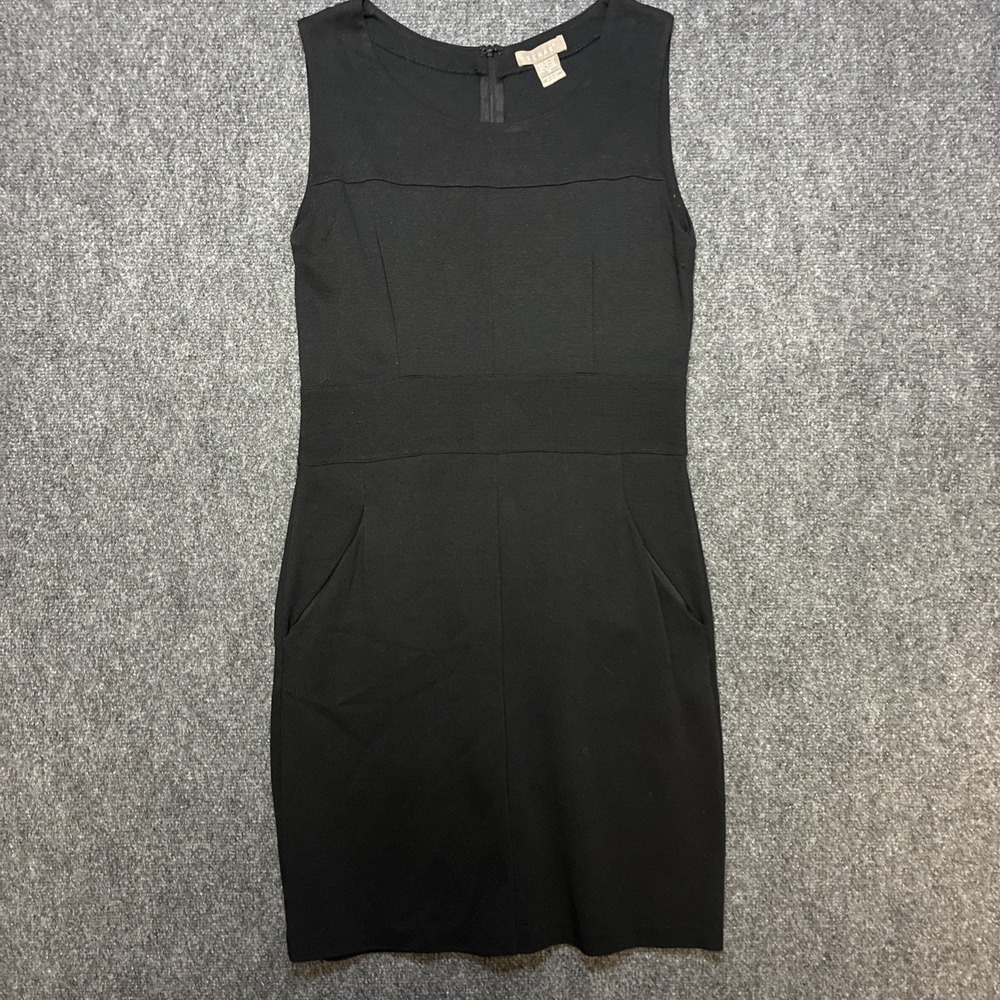Kenar Classic Knit Shift Little Black Dress Size 10